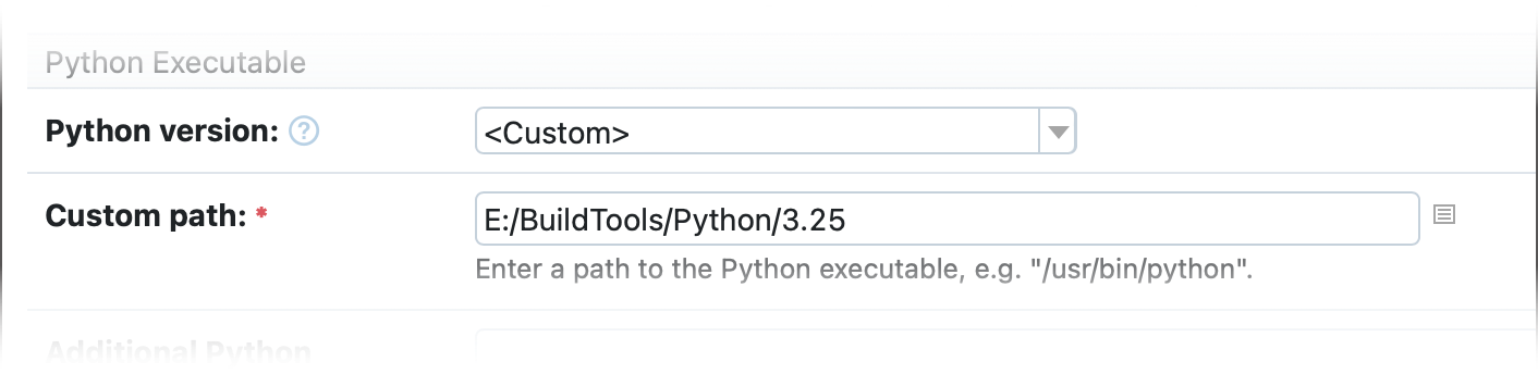 Custom Python path