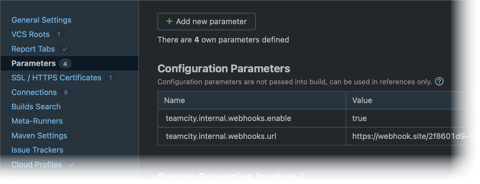 Setup TeamCity Webhooks