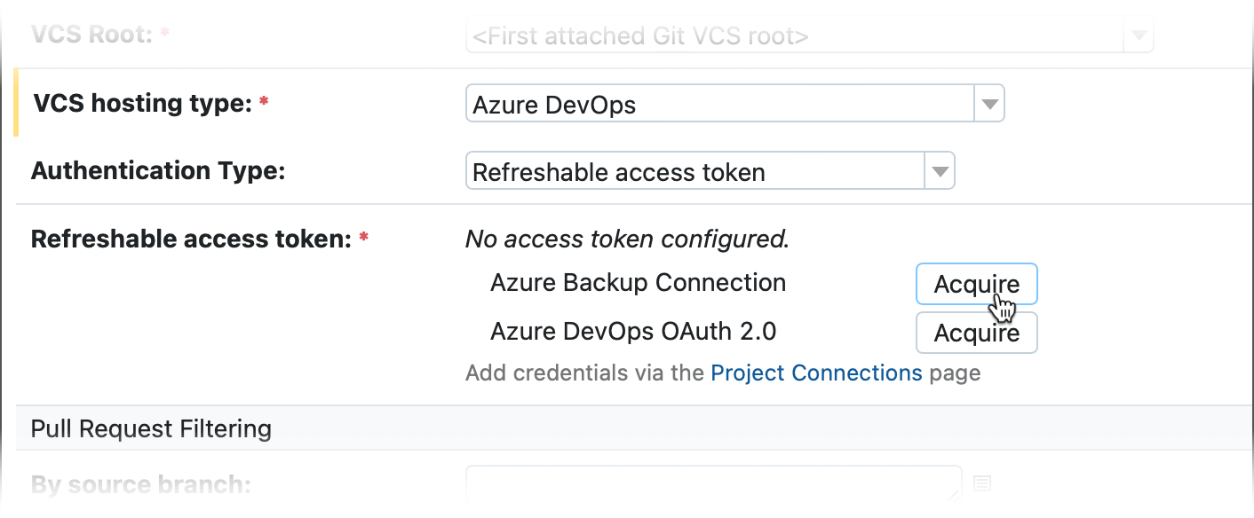 Refreshable tokens for Azure DevOps