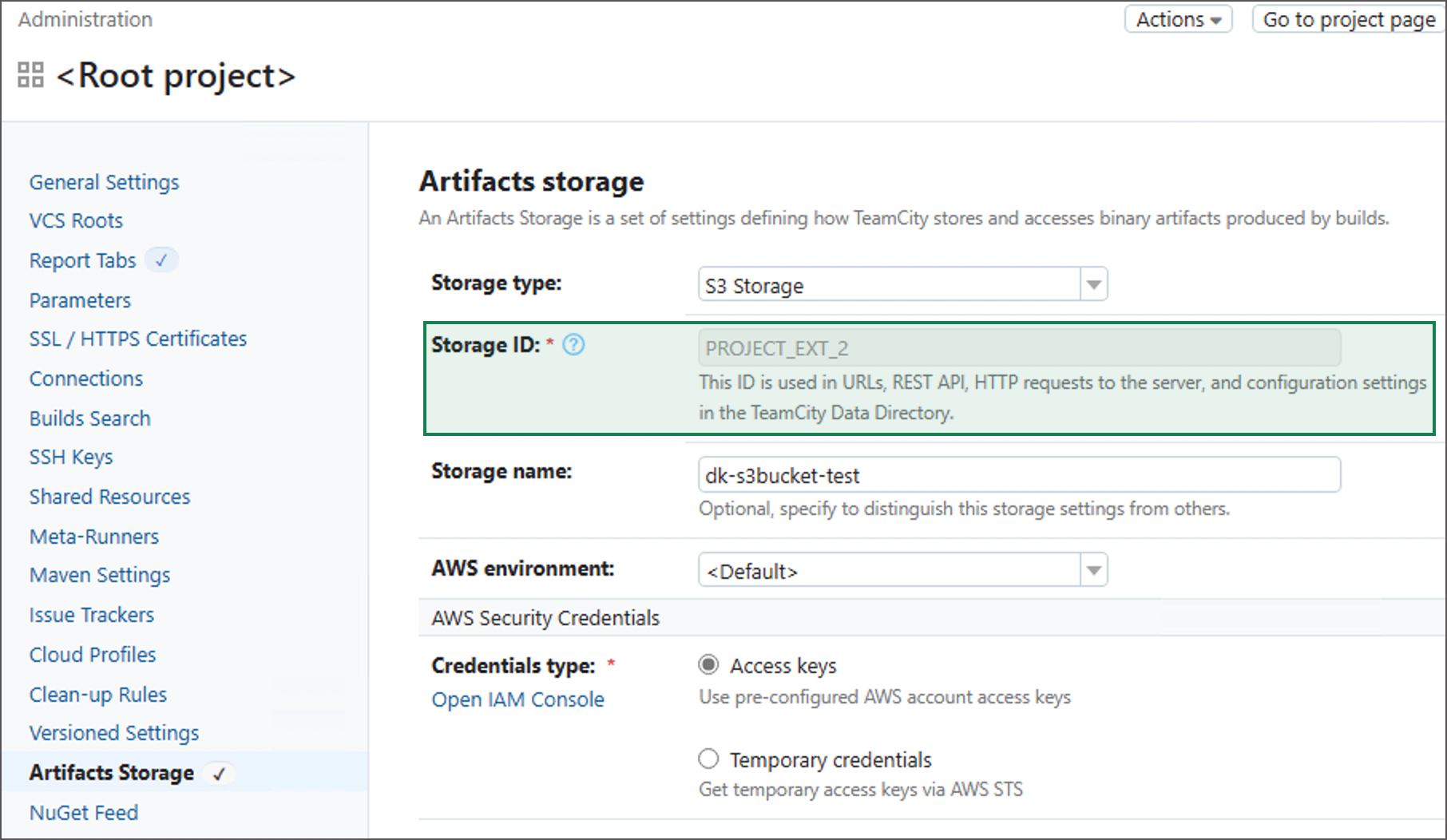 Obtain cloud storage ID