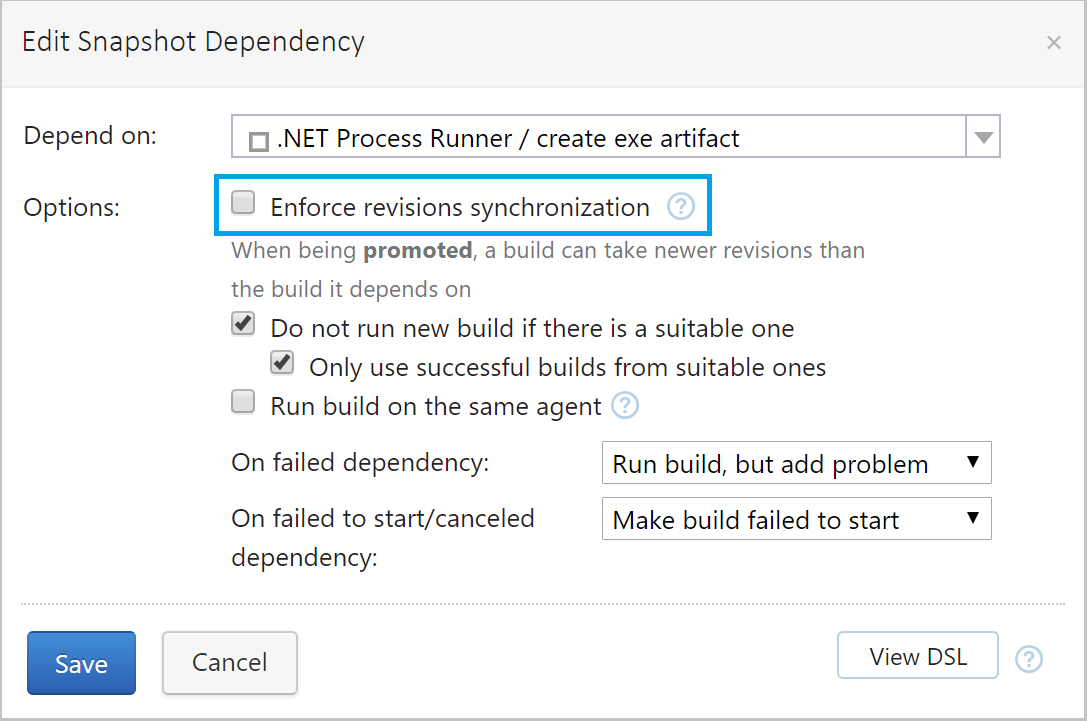 Enforce revision sync