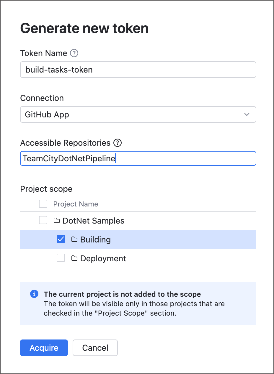 Generate new token