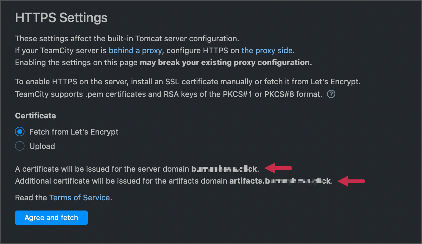 Obtain certificate via Lets Encrypt