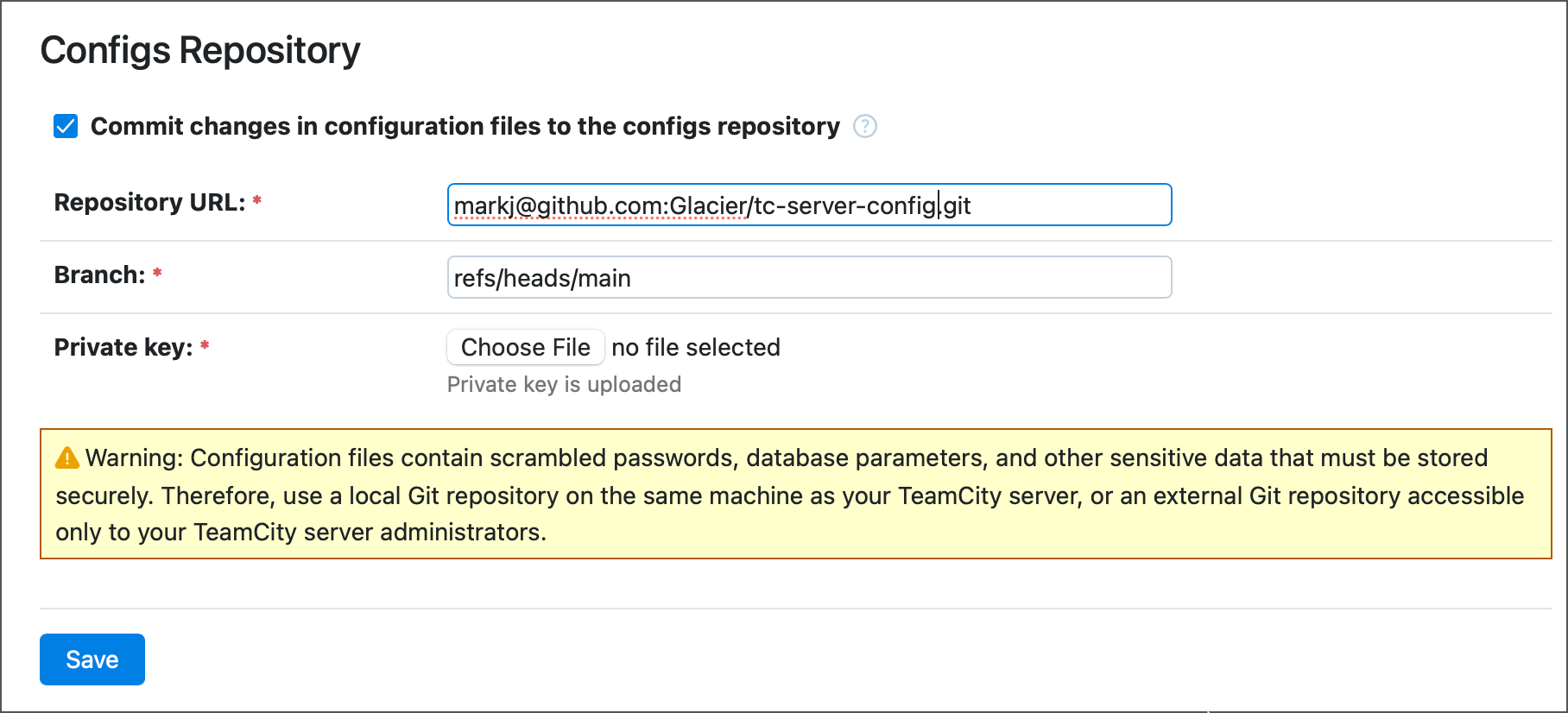 Settings repository