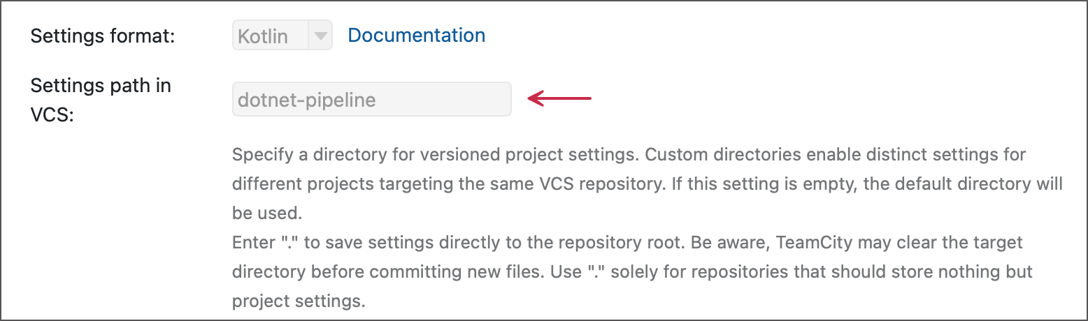 Custom settings path