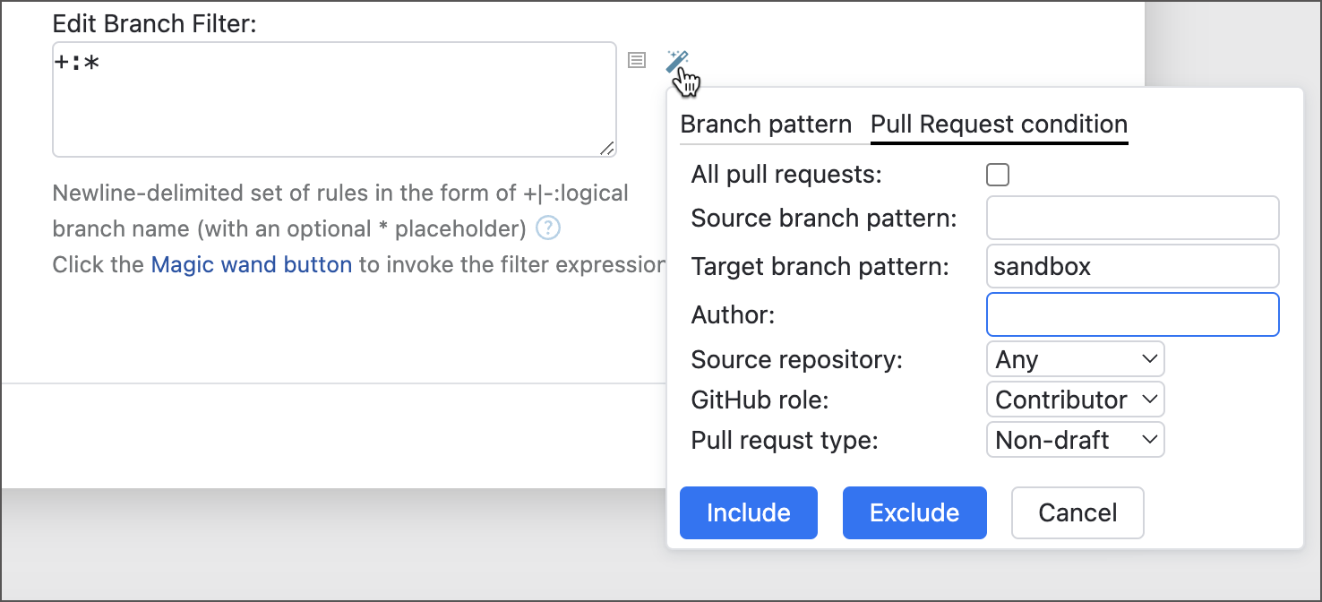 Filter Expression Editor