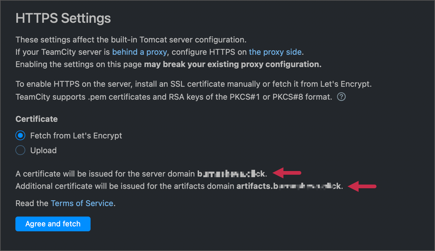 Obtain certificate via Lets Encrypt Obtain certificate via Lets Encrypt
