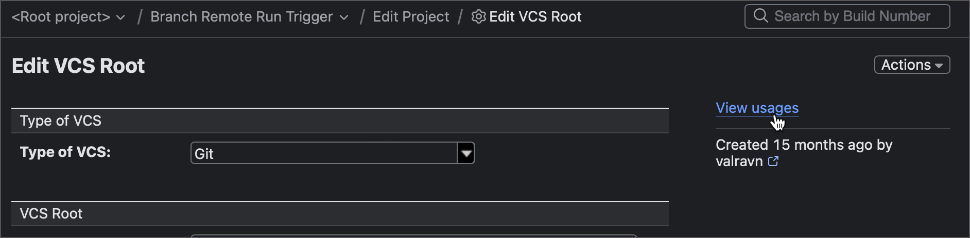 Project Settings | TeamCity On-Premises Documentation