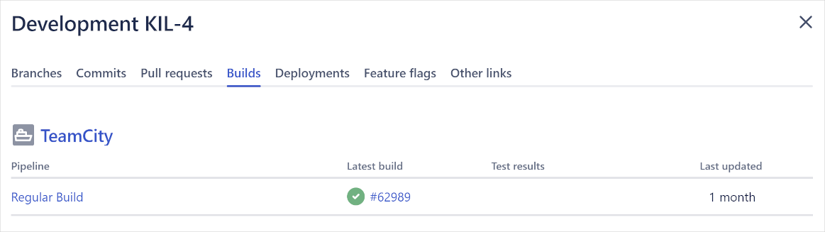 Jira Deployments tab Jira Deployments tab