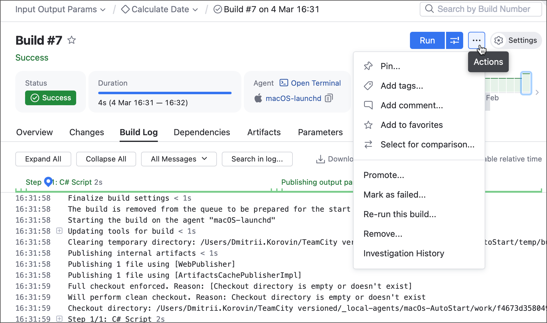 New build page header