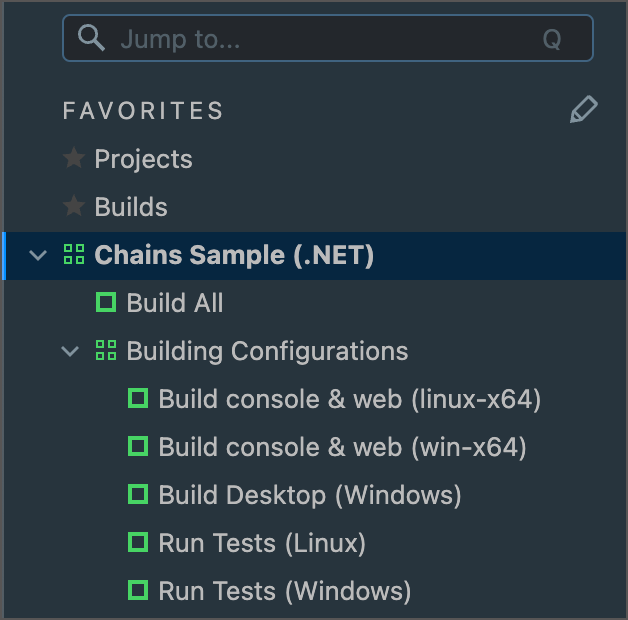 Sample setup Sample setup