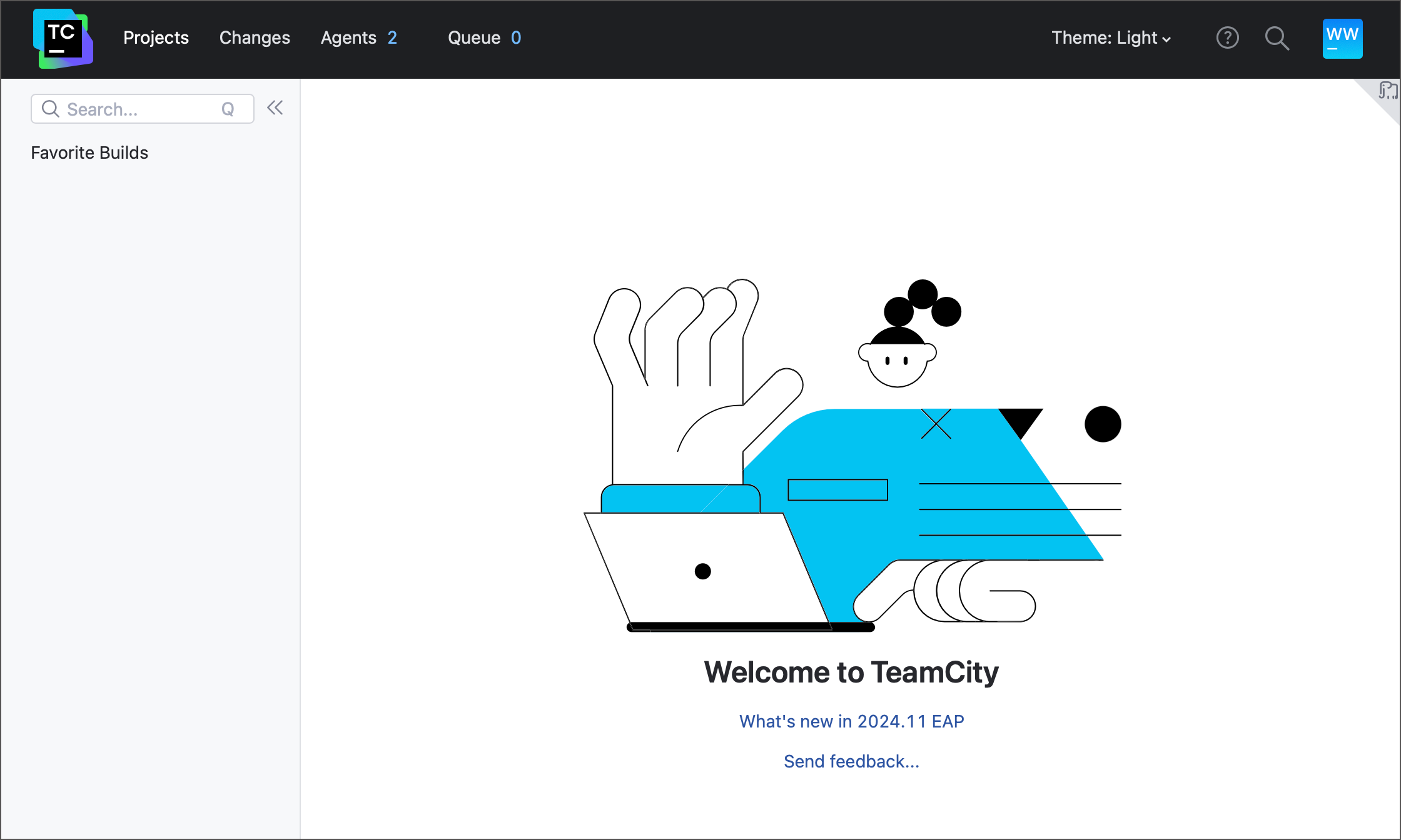 Empty TeamCity UI for users with no permissions Empty TeamCity UI for users with no permissions