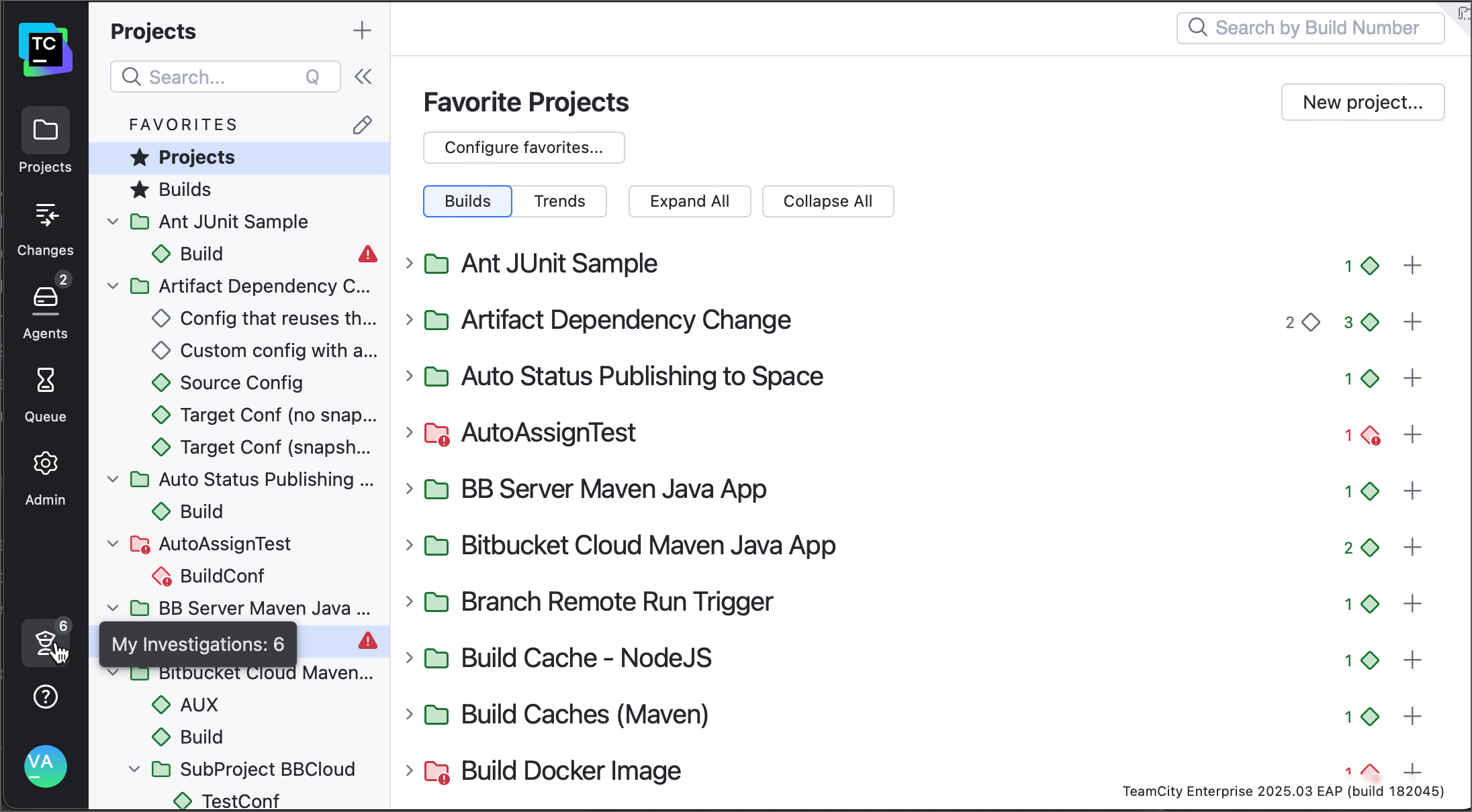 Investigations counter