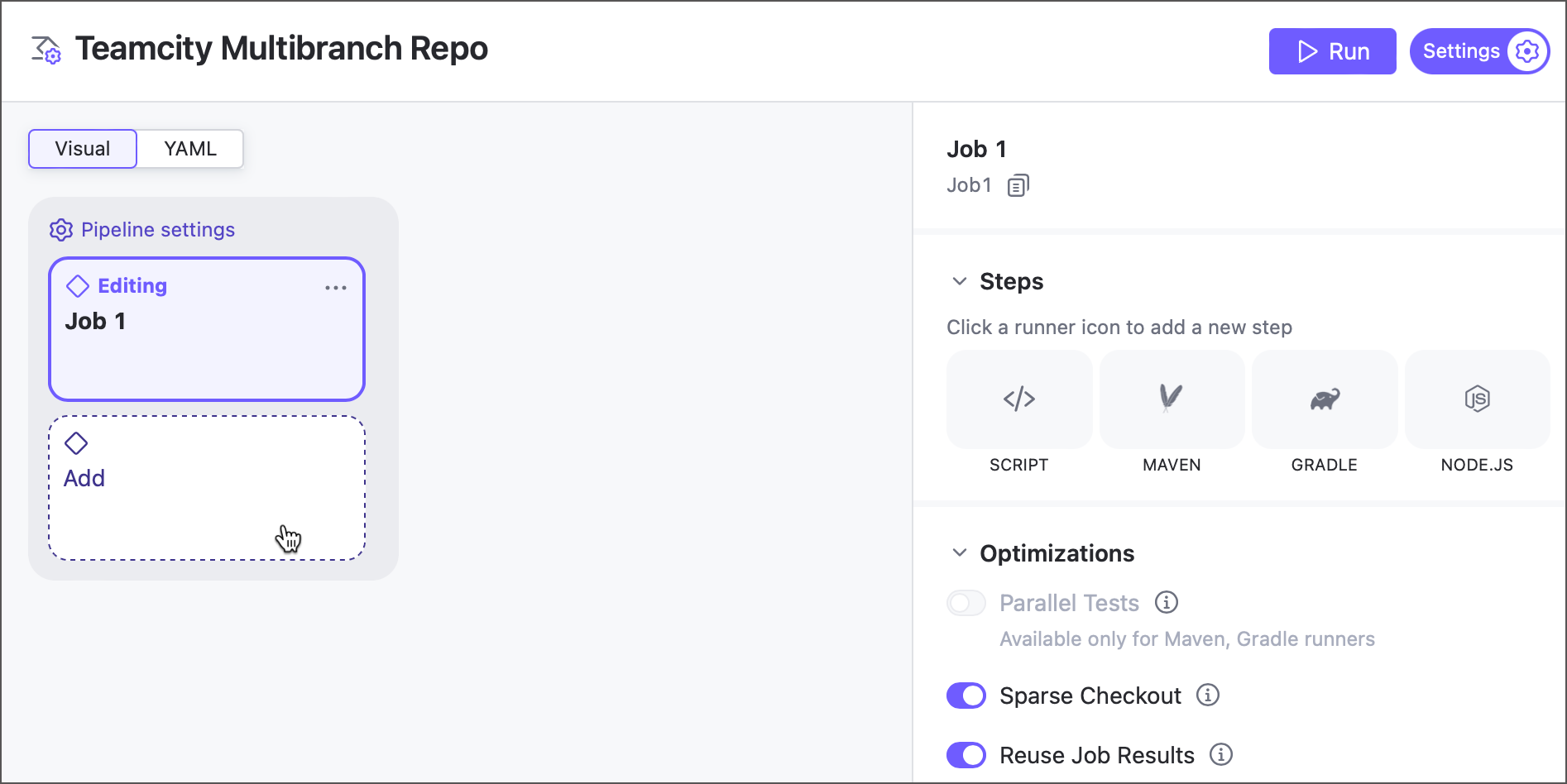 Main pipeline view Main pipeline view