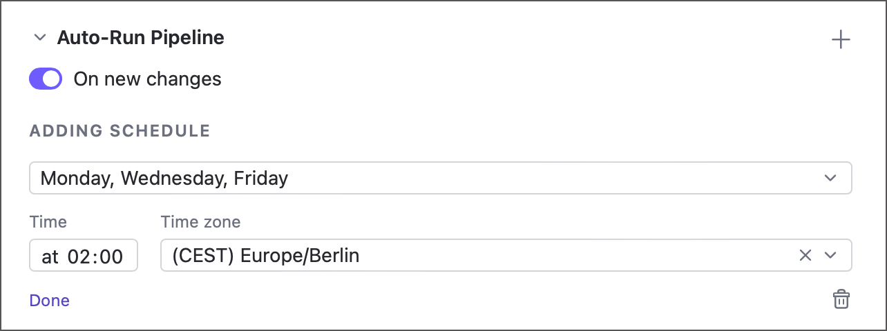 Configure triggers in pipelines Configure triggers in pipelines