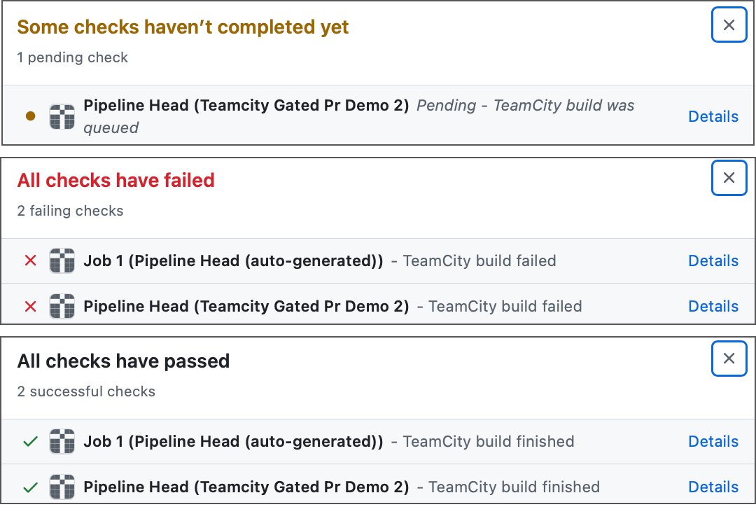 Detailed run info Detailed run info
