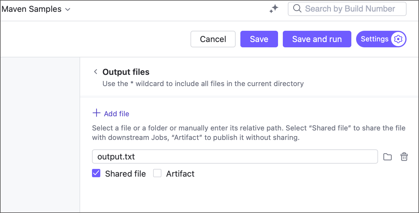 Shared files Shared files