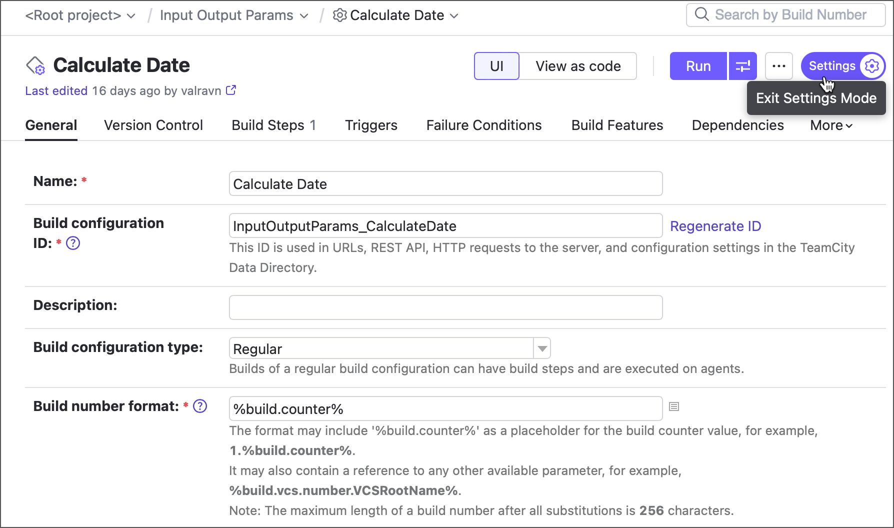 View/Edit mode toggle