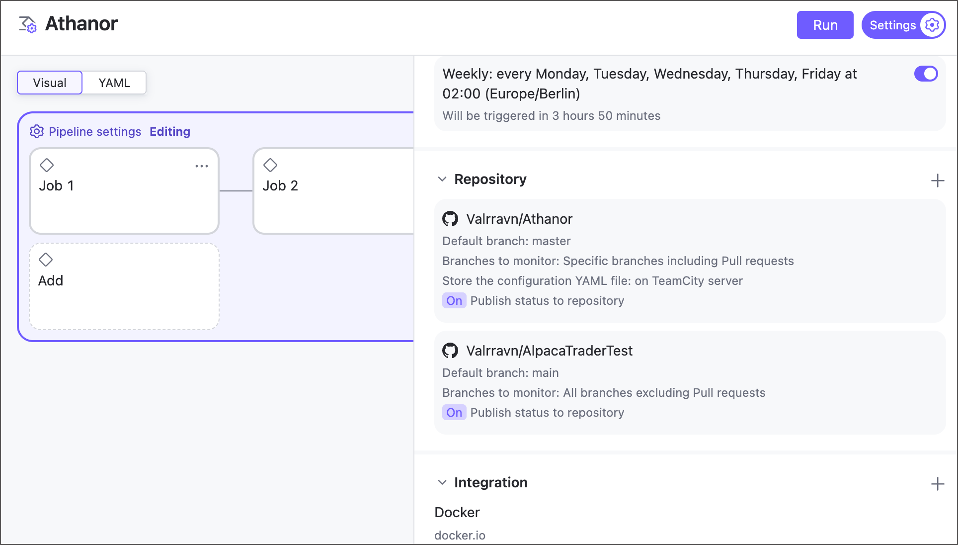 Pipeline repos Pipeline repos