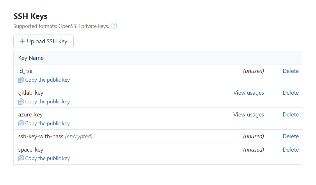 Copying public SSH keys Copying public SSH keys
