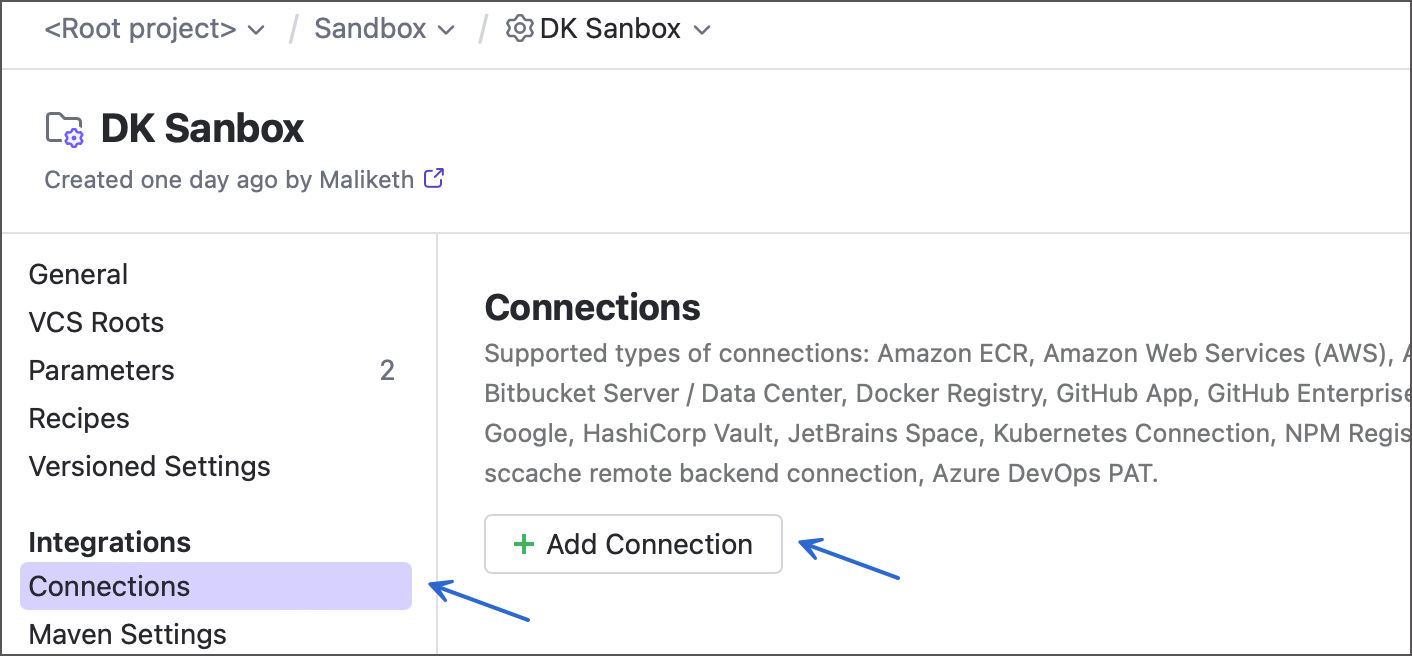 Add new connection Add new connection