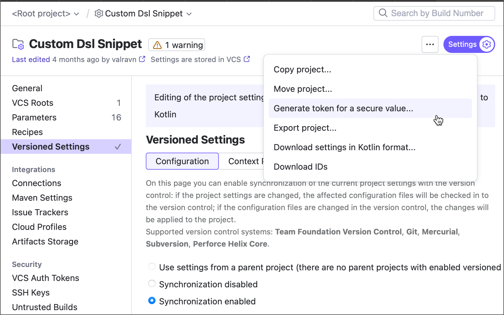 Generate token Generate token