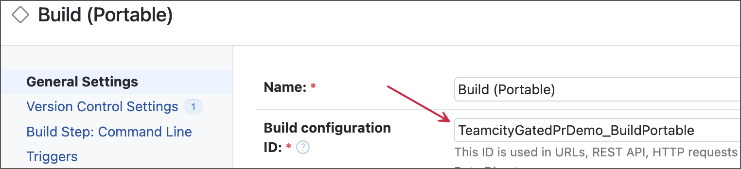 Build configuration ID Build configuration ID