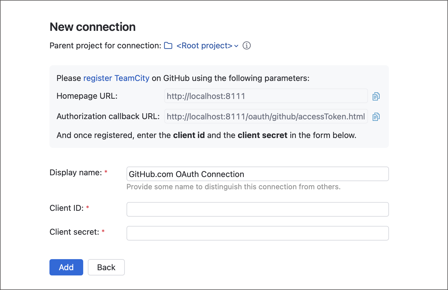 New GitHub.com connection New GitHub.com connection