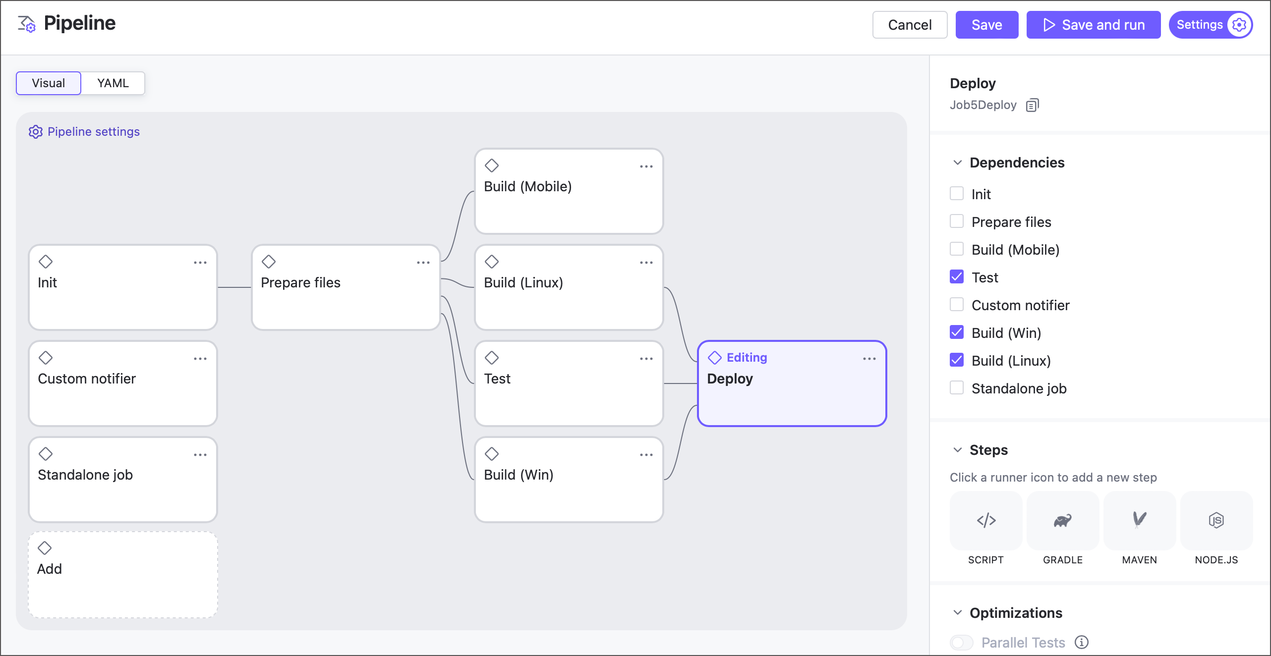 Pipeline example Pipeline example