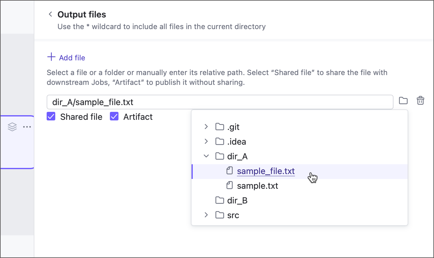 Published artifact