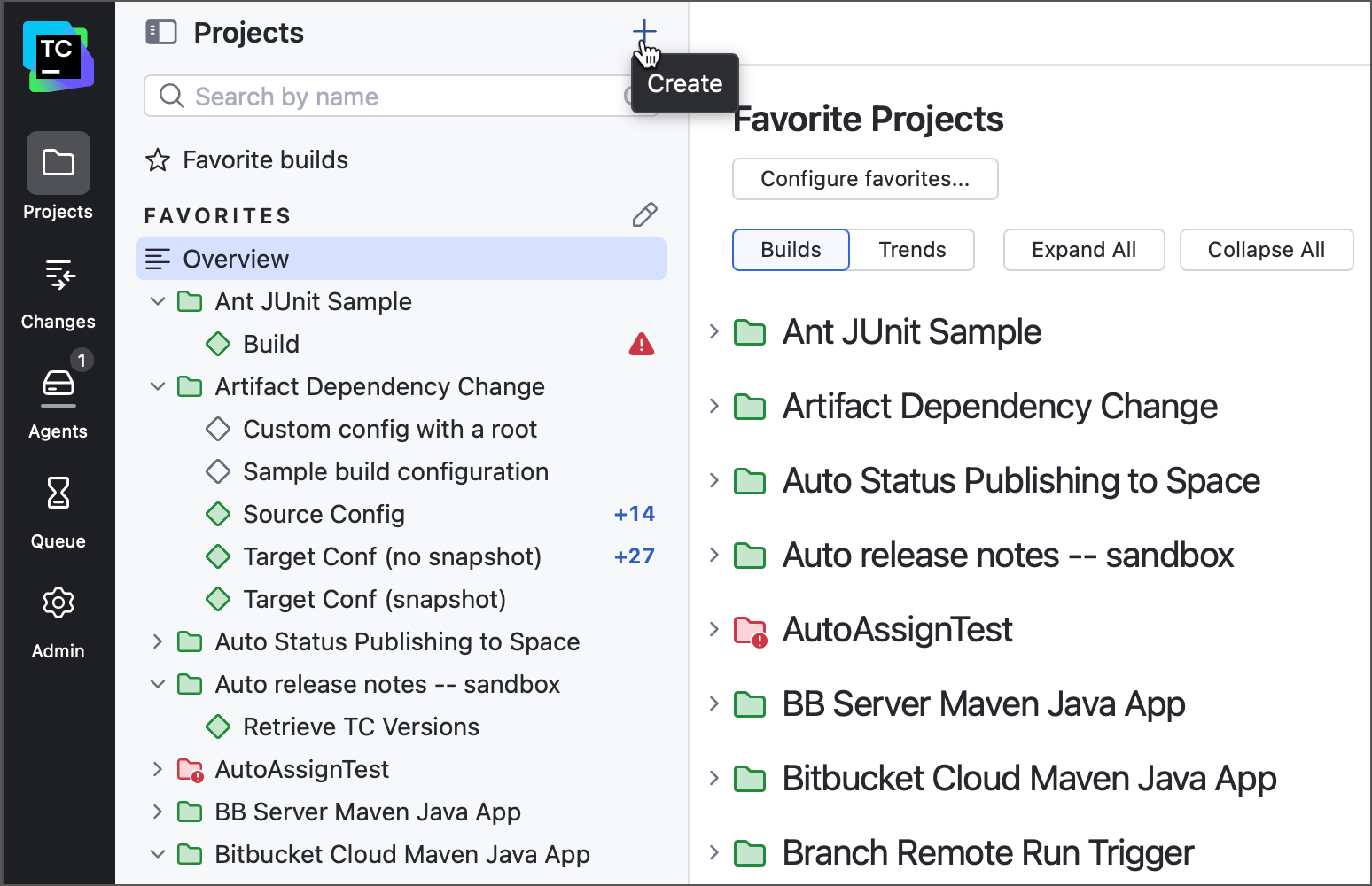 Create new project Create new project