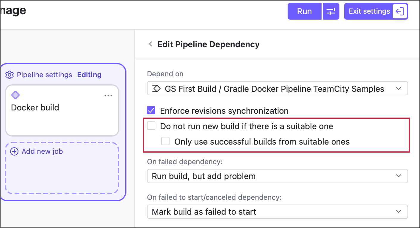 Disable dependency reuse