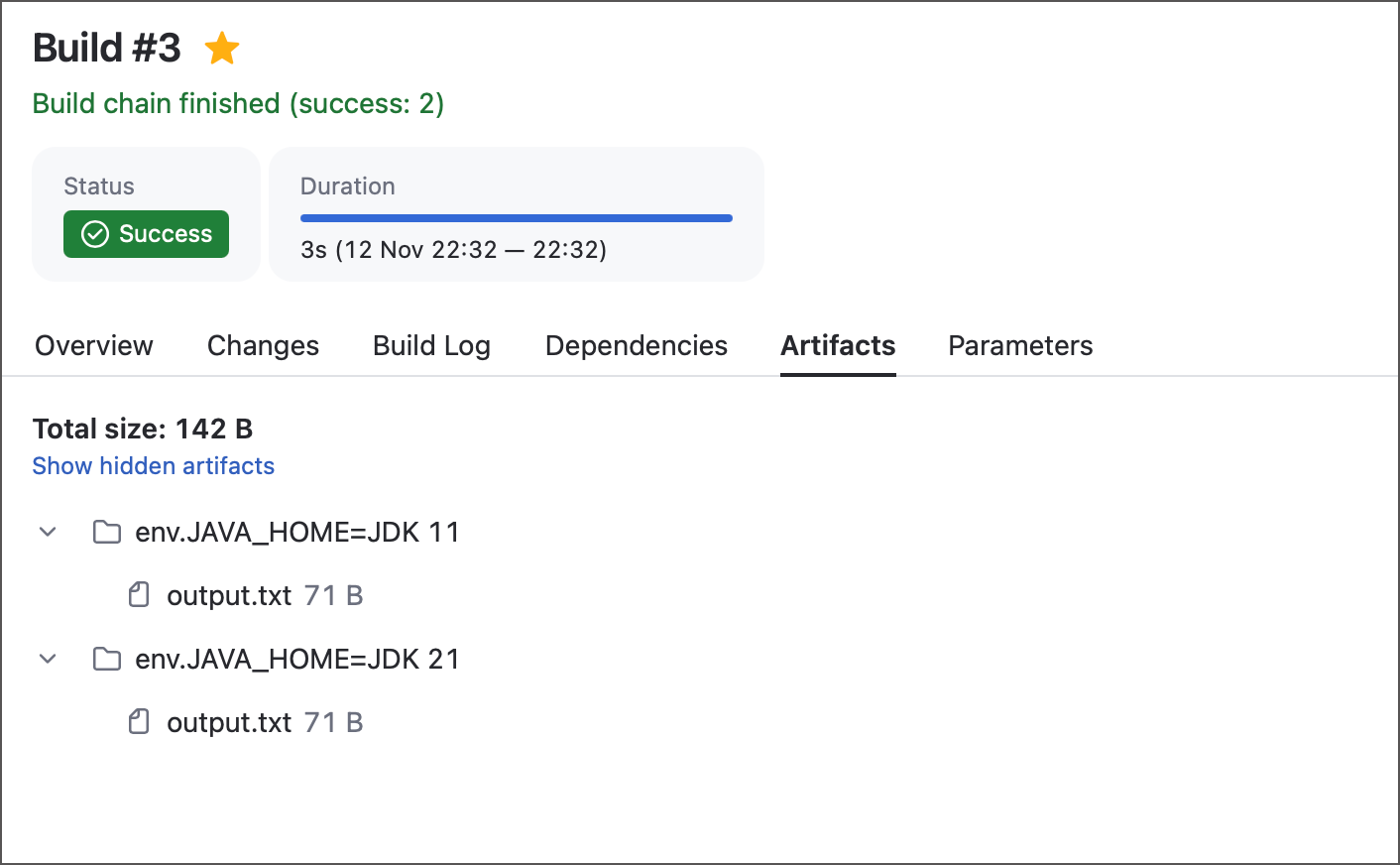 Matrix builds batch artifacts Matrix builds batch artifacts