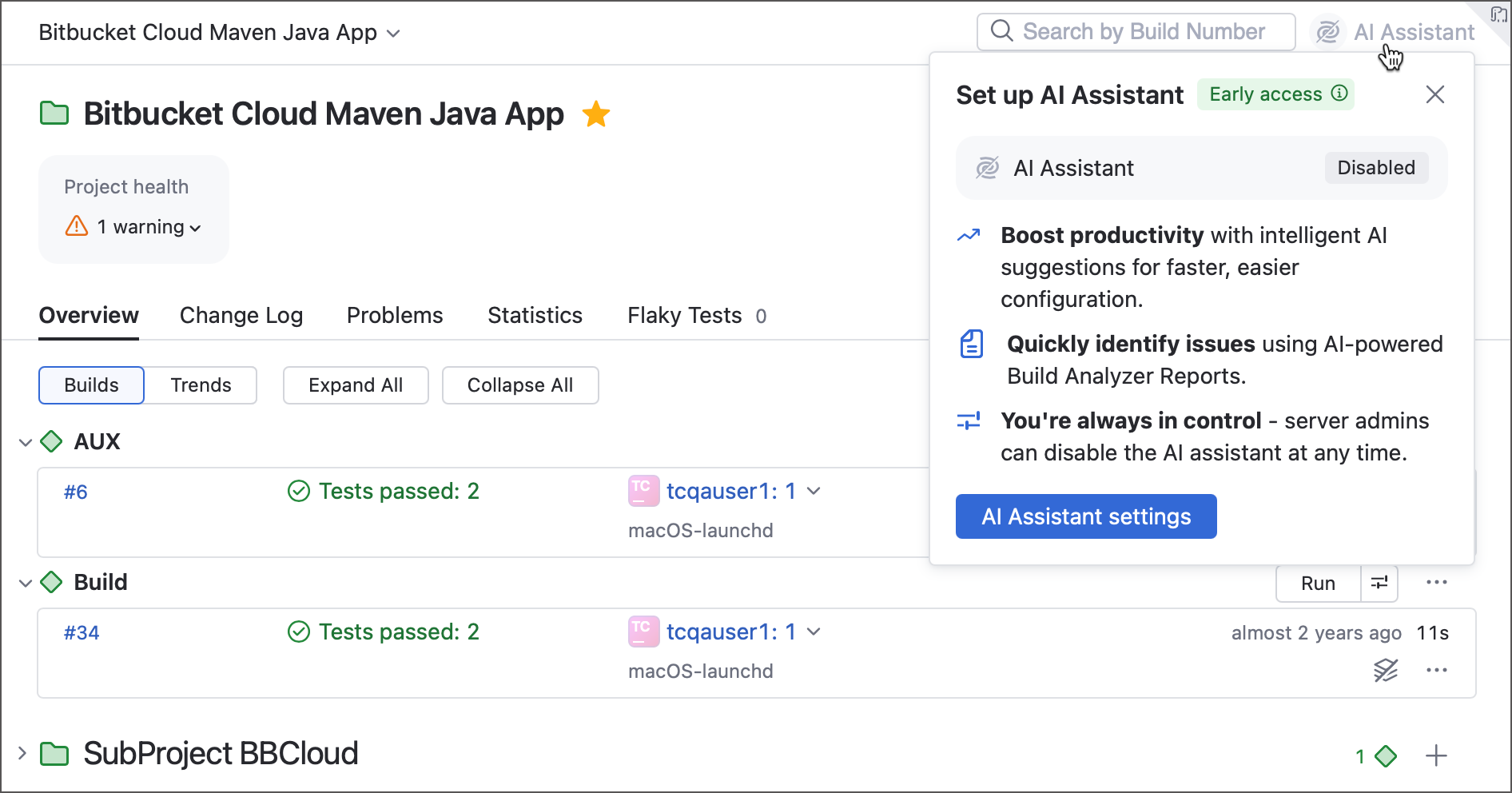 Disabled AI Assistant Disabled AI Assistant