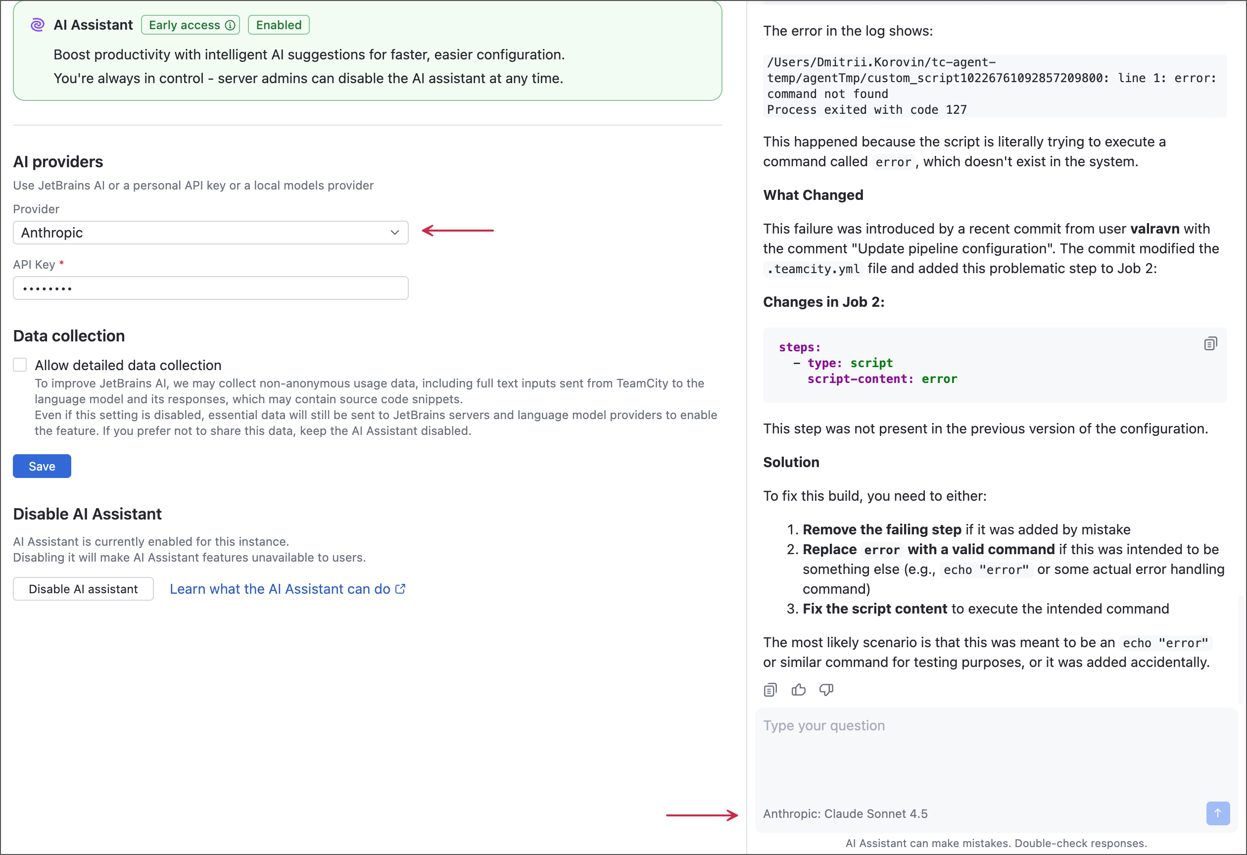 AI Assistant using Anthropic models AI Assistant using Anthropic models
