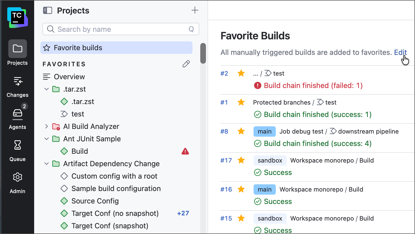 Favorite builds Favorite builds