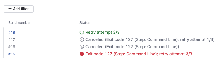 Retry failed dependencies Retry failed dependencies