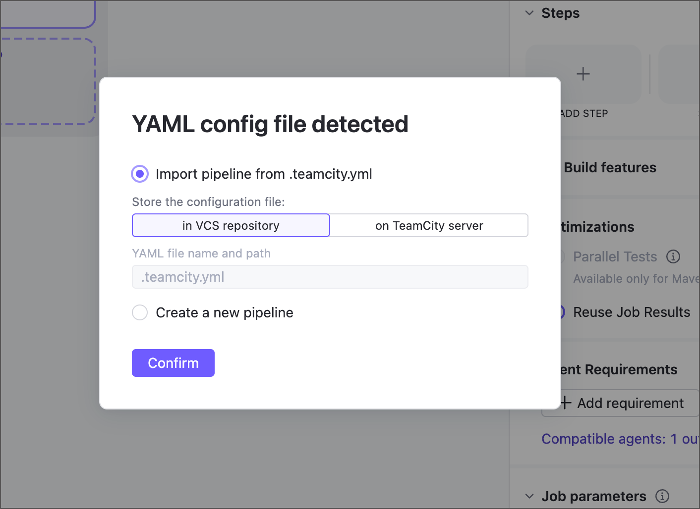 Import pipeline YAML Import pipeline YAML