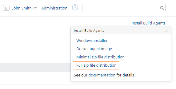 Download TeamCity full agent ZIP Download TeamCity full agent ZIP