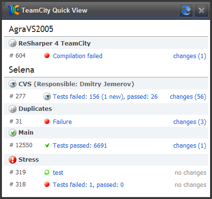 Tray notifier quick view