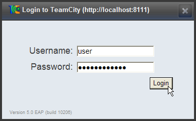 Tray notifier server login