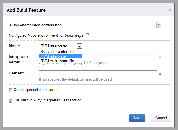 Ruby env configurator