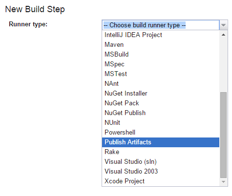 New build step