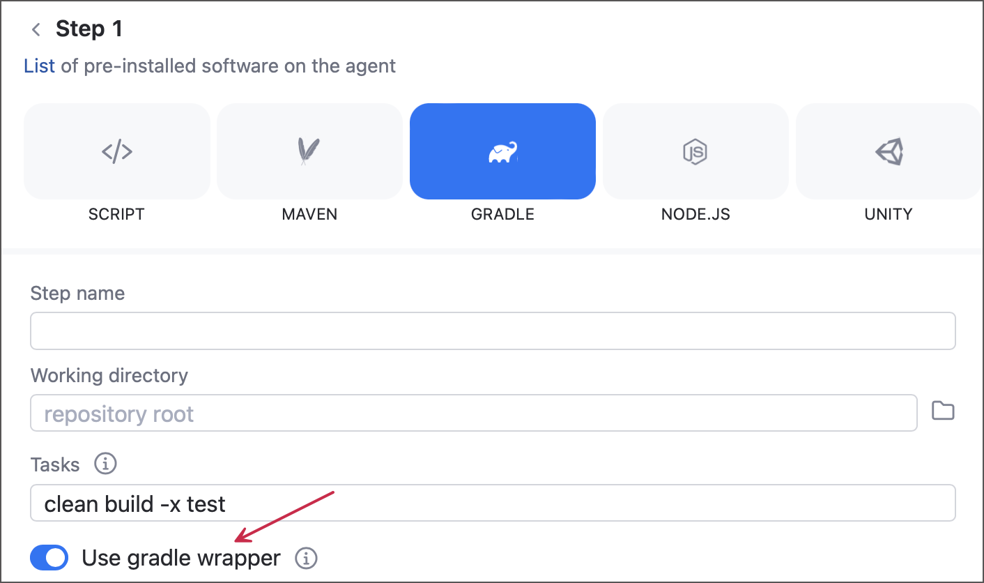 Gradle Step 1