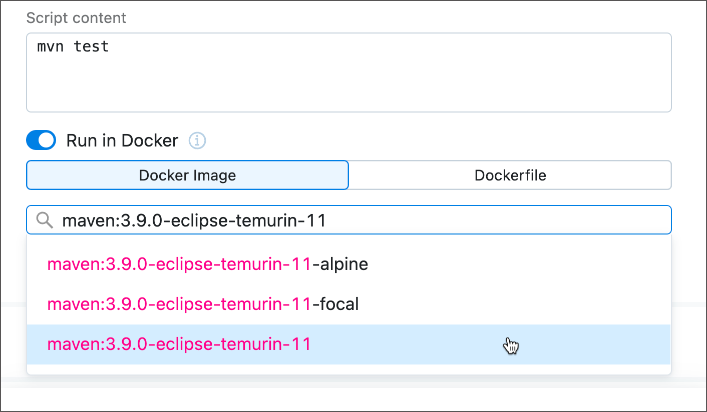 Run in Docker Container