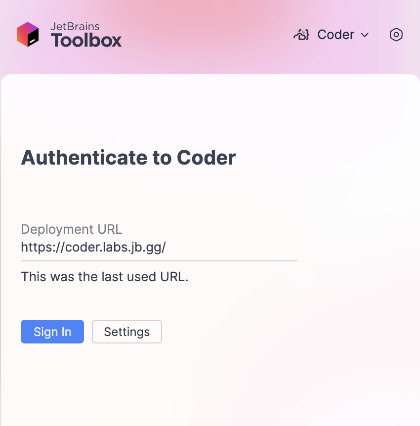 Sign In to Coder
