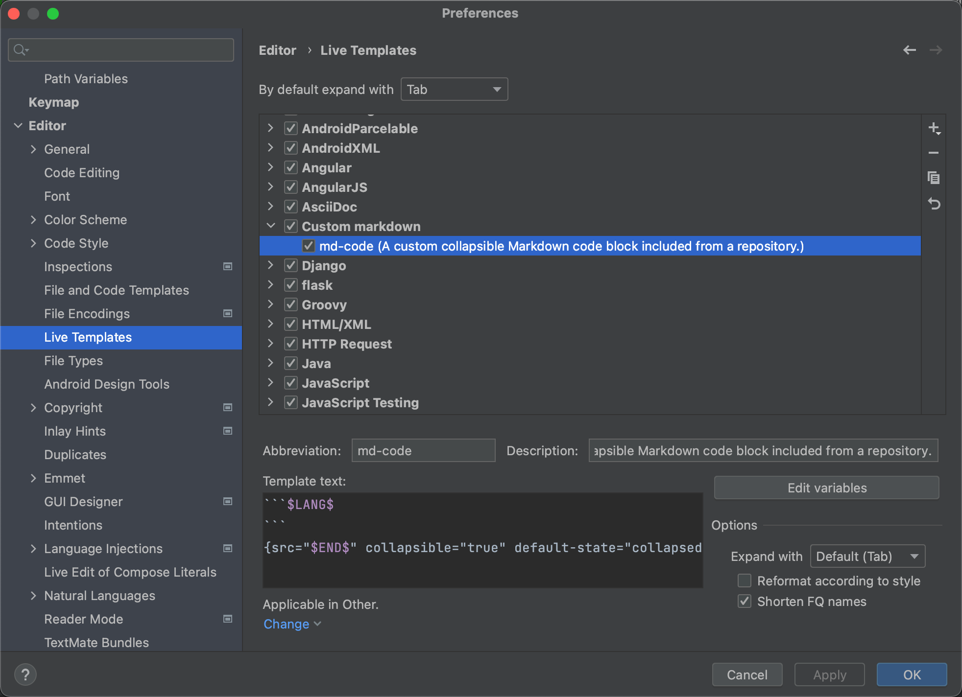live-templates-writerside-documentation