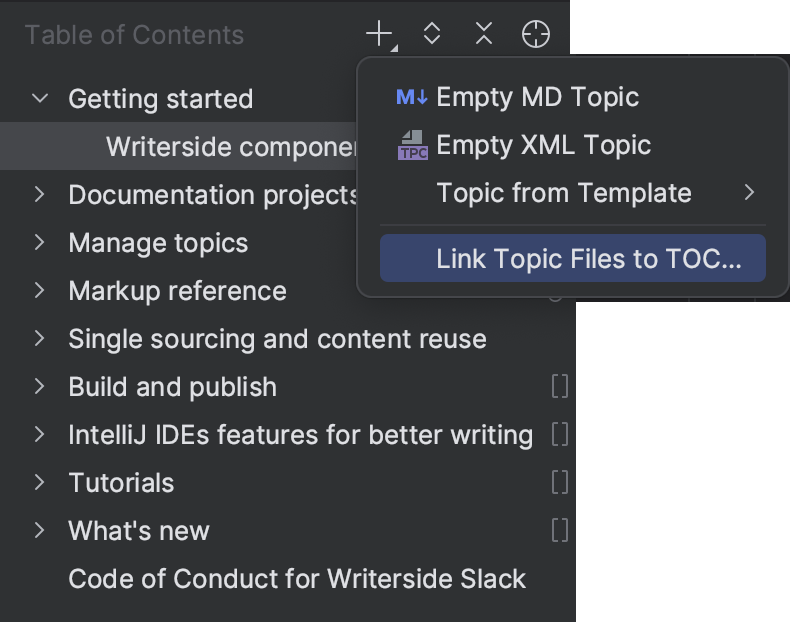 Reuse topics and sections | Writerside Documentation