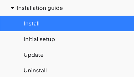 Product help hierarchy on the Web