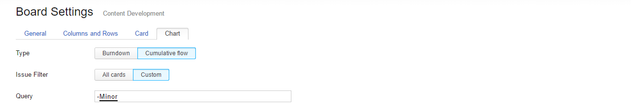 kanban tutorial chart config